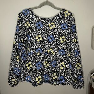 Loft Floral Babydoll Top